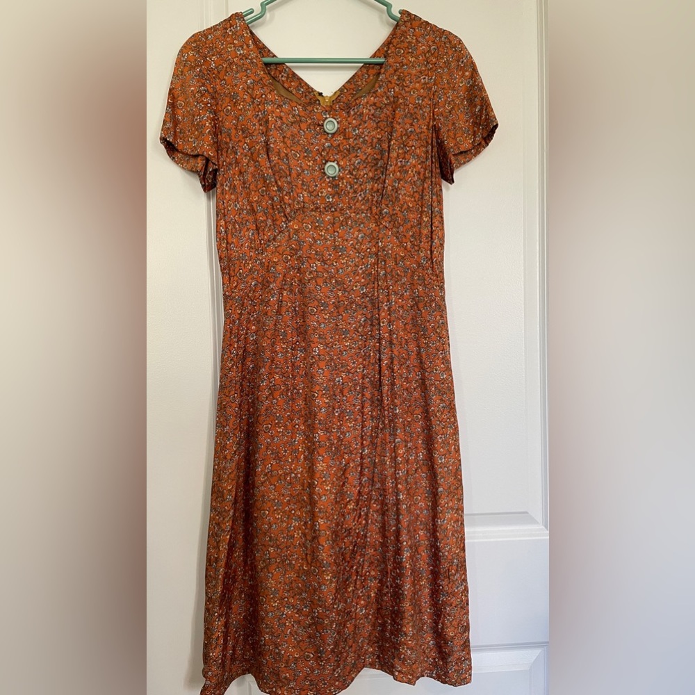 90’s Style Vintage Babydoll Floral Dress